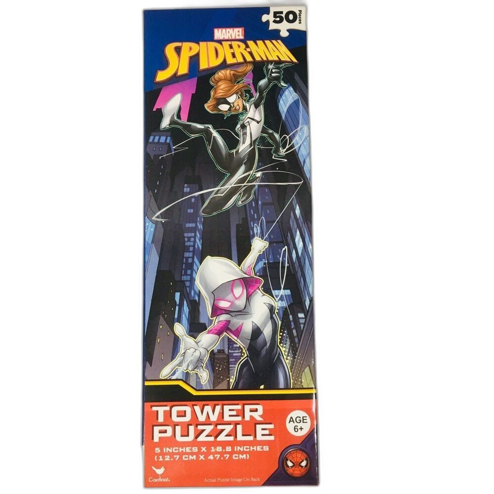 Marvel Spider-Man Tower Puzzle 50 Pieces Kids Gift Birthday Holiday Sealed